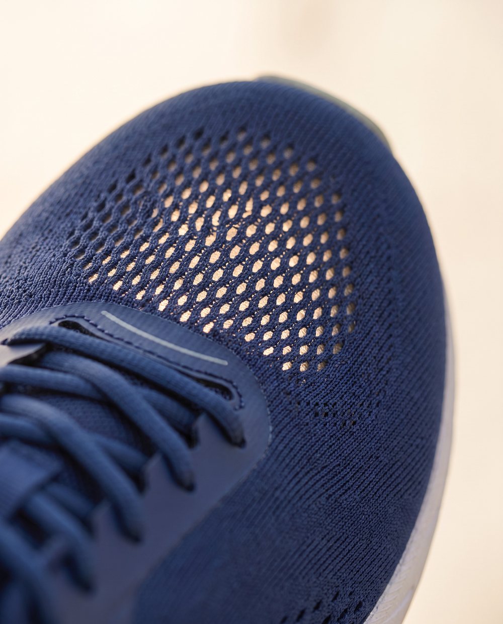 Close-up of Bolster's breathable navy mesh