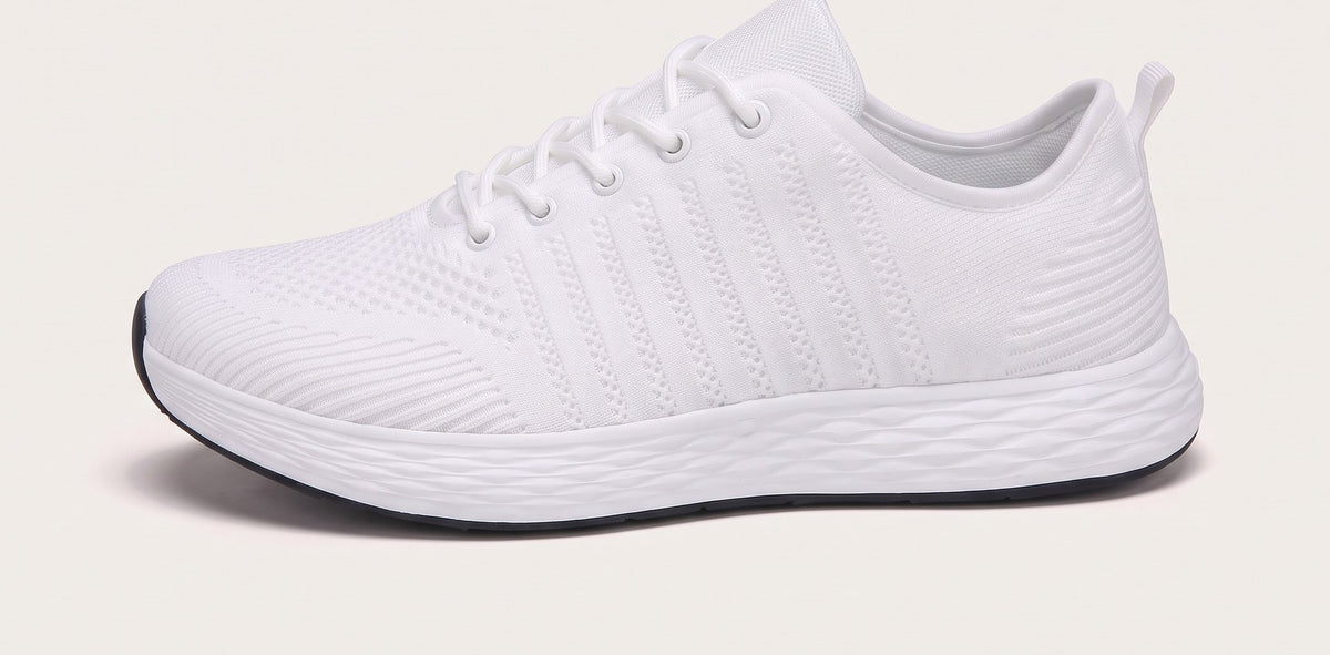 Breezeway sneaker in white, side view