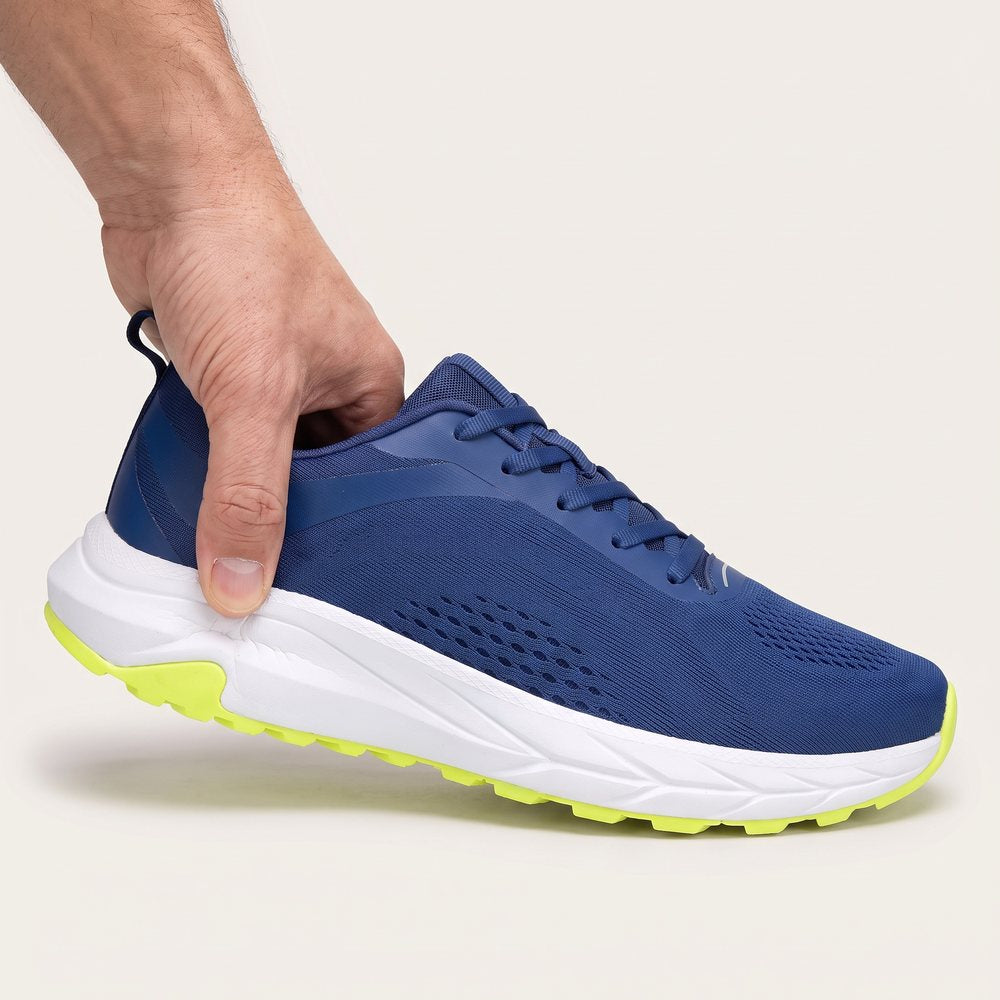 A hand pressing into Bolster's soft foam midsole