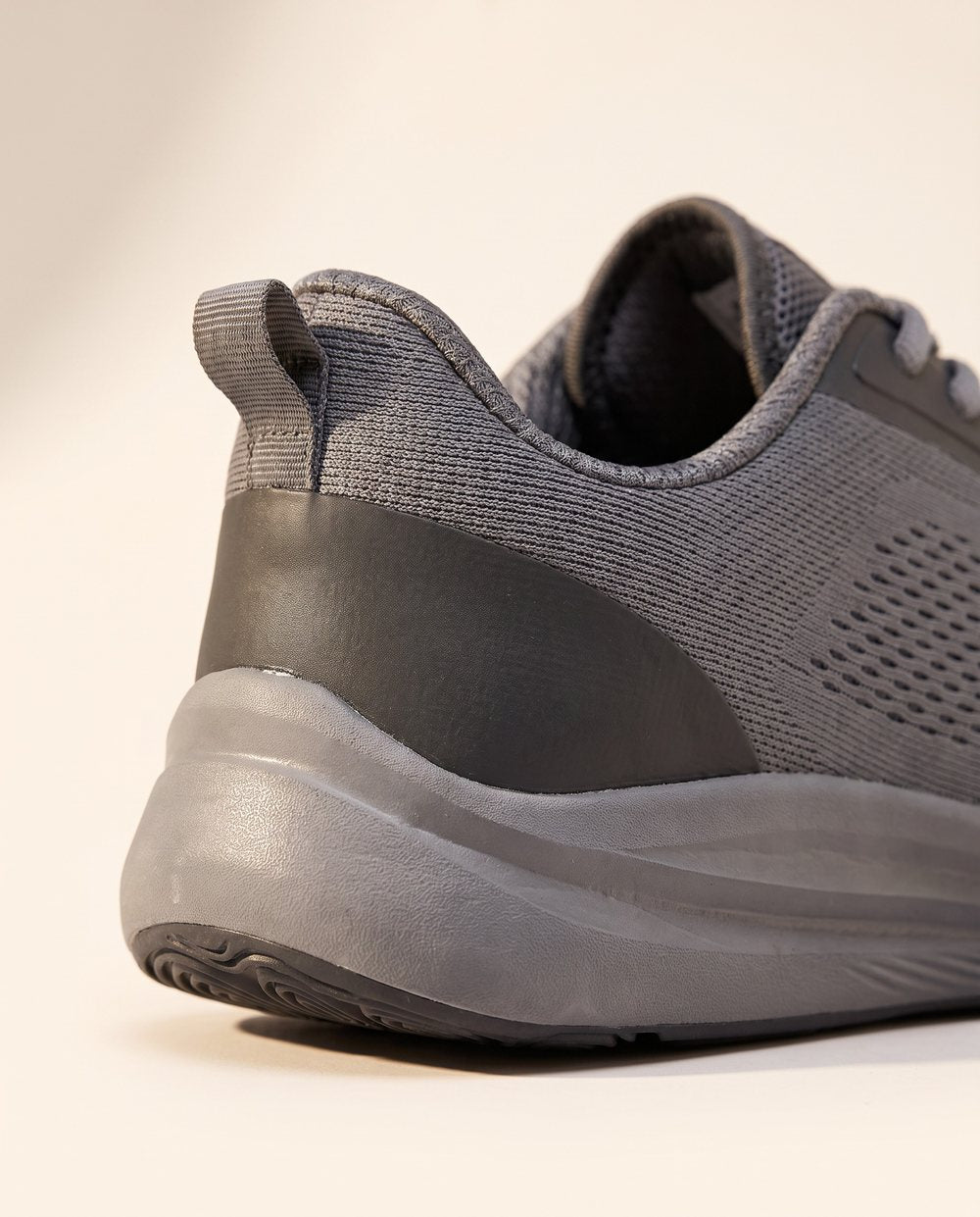 Close-up of Holt's heel overlay and midsole