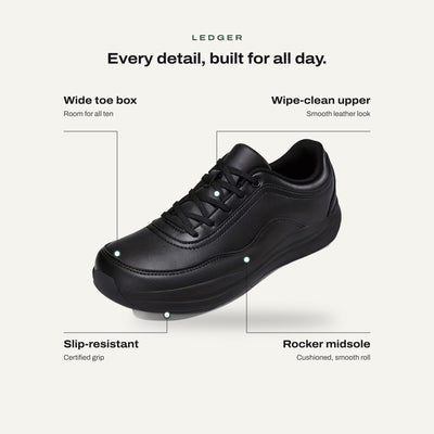 Ledger · Wide Toe Box Work Sneaker