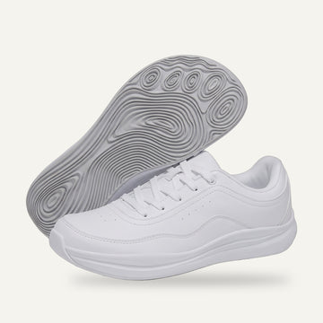 Ledger · Wide Toe Box Work Sneaker in White